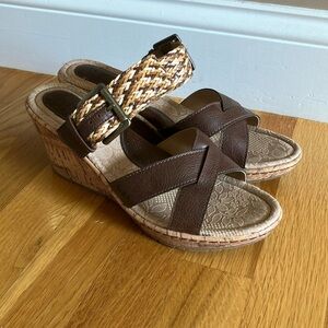 Born Isabel Cork Wedge Sandals